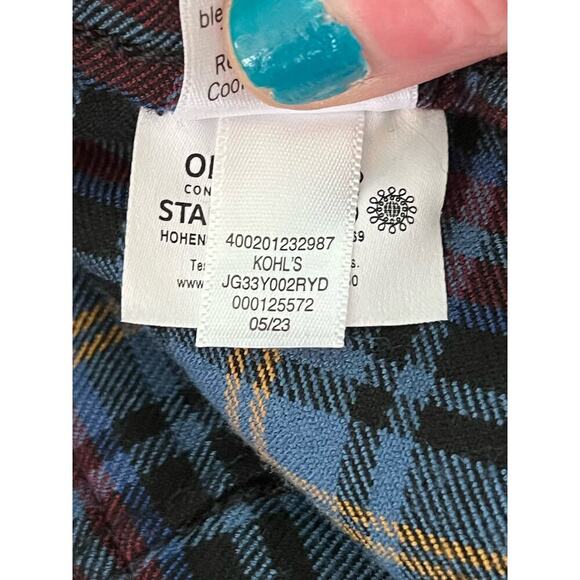 Plaid cargo utility mini skirt elastic waist 90s retro punk schoolgirl SO sz 9 - Picture 9 of 11